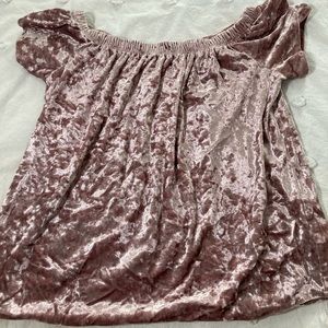 Velvet Offshoulder top